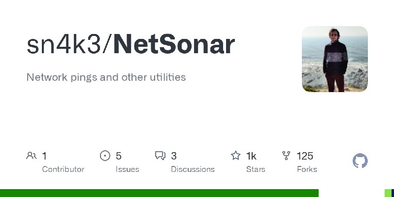 GitHub - sn4k3/NetSonar: Network pings and other utilities