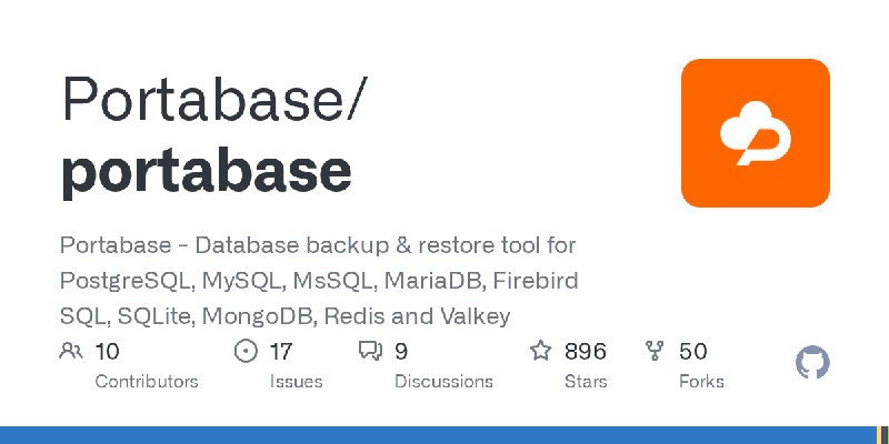 GitHub - Portabase/portabase: Portabase - Database backup & restore tool for PostgreSQL, MySQL, MsSQL, MariaDB, Firebird SQL, SQLite…