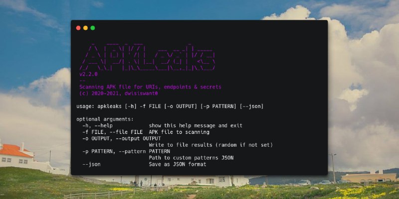 GitHub - dwisiswant0/apkleaks: Scanning APK file for URIs, endpoints & secrets.